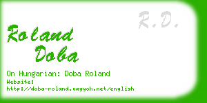 roland doba business card